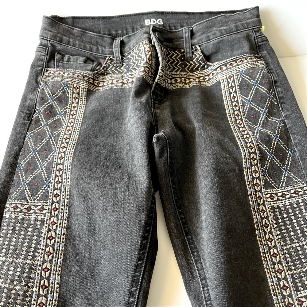 BDG Embroidered Black Jeans - Picture 7 of 13